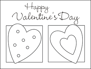 valentines day card printable coloring pages - photo #41