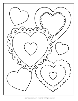 valentine day coloring pages and activity - photo #38