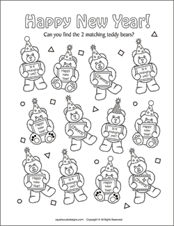 FREE Halloween 24+ New Year&#039;s Eve Coloring Pages Free Printable for Adults & Kids