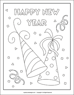 new years coloring pages preschool printables - photo #11