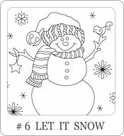 free embroidery design, printable embroidery pattern, snowman embroidery