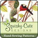 squishy-cute designs, sewing patterns, felt patterns, handsewing