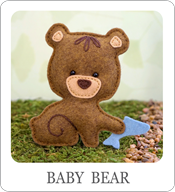 bear sewing pattern, felt bear, baby bear, bear plushie, bear stuffed animal, woodland pattern, ornament pattern