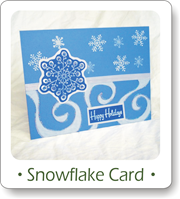 Christmas card ideas, snowflake card ideas, homemade Christmas cards, snowflake stamp cards