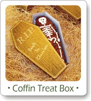 free halloween printables, coffin treat box