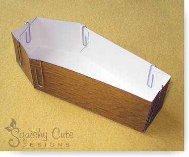 free halloween printables, coffin treat box