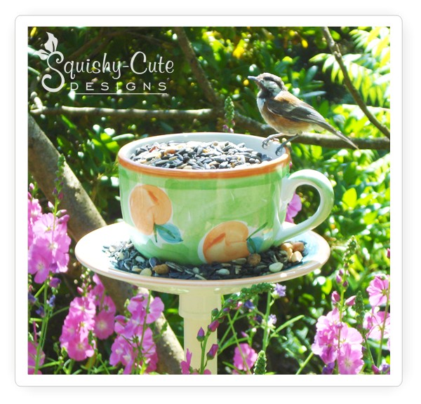 easy to make bird feeder, teacup feeder, teacup crafts