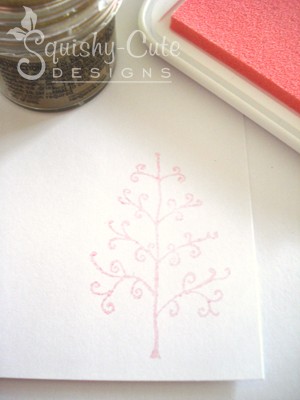 embossing with rubber stamps
