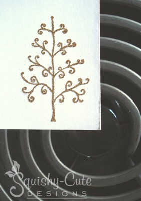 embossing with rubber stamps