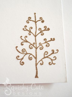embossing with rubber stamps