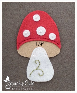 felt mushroom, mushroom sewing pattern, free sewing pattern, woodland plushie, woodland sewing pattern, felt mushroom template, whimsical mushroom