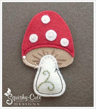 felt mushroom, mushroom sewing pattern, free sewing pattern, woodland plushie, woodland sewing pattern, felt mushroom template, whimsical mushroom