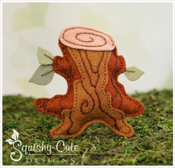 felt tree stump pattern, free felt pattern, stump sewing pattern, tree stump pattern, woodland template, free felt woodland pattern, free stump pattern, woodland sewing patterns, woodland mobile patterns, woodland ornament pattern, woodland plushie, forest mobile patterns, autumn sewing pattern, kids sewing pattern 