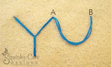 fly stitch, how to do the fly stitch, fly stitch horizontal, fly stitch vertical