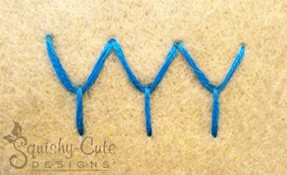 fly stitch, how to do the fly stitch, fly stitch horizontal, fly stitch vertical