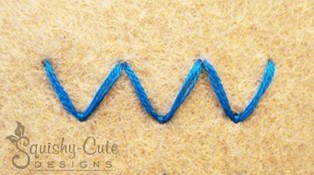 fly stitch, how to do the fly stitch, fly stitch horizontal, fly stitch vertical