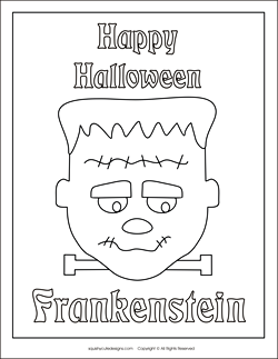 free halloween coloring pages, halloween coloring sheets, frankenstein coloring pages, monster coloring pages