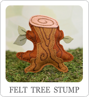 felt tree stump pattern, free felt pattern, stump sewing pattern, tree stump pattern, woodland template, free felt woodland pattern, free stump pattern, woodland sewing patterns, woodland mobile patterns, woodland ornament pattern, woodland plushie, forest mobile patterns, autumn sewing pattern, kids sewing pattern