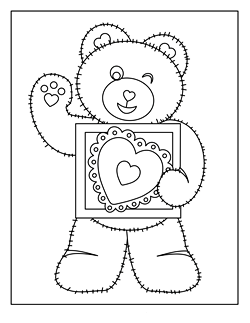 valentine coloring pages, valentine coloring sheets, valentine activities for kids, free printable activities for kids, valentines day coloring pages, teddy bear coloring pages
