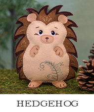 felt hedgehog, hedgehog pattern, sewing pattern, woodland animal, forest critter, pdf plushie pattern, hedgehog softie