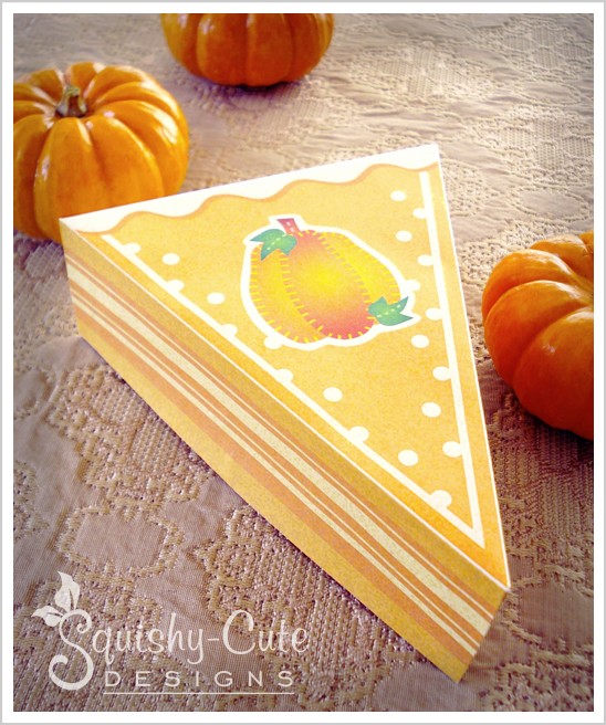 homemade party favor ideas, pumpkin pie box