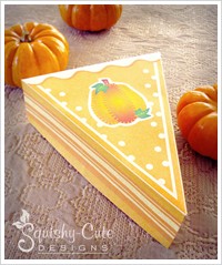 homemade party favor ideas, pumpkin pie box