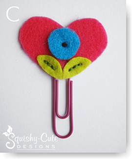 kids sewing projects, heart bookmark, valentines day