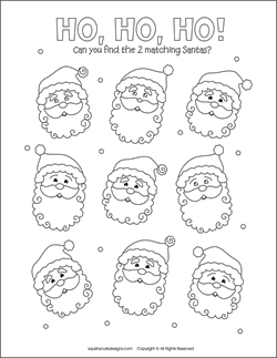 Matching games for kids, Christmas matching games for kids, Christmas party games, Christmas party activities, Christmas coloring pages, santa coloring pages