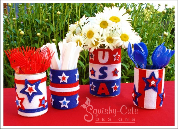 patriotic sewing pattern, patriotic sewing project, free printable sewing patterns, 4th of July projects, embroidery, picnic containers, kids crafts