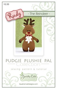 reindeer pattern, sewing pattern, reindeer plushie, Christmas sewing pattern, Reindeer stuffed animal, Rudolph
