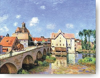 sisley the bridge at moret-sur-Loing1