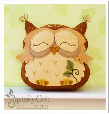sewing pattern, free pattern, felt owl, owl plushie, owl pattern, free owl pattern, stuffed animal