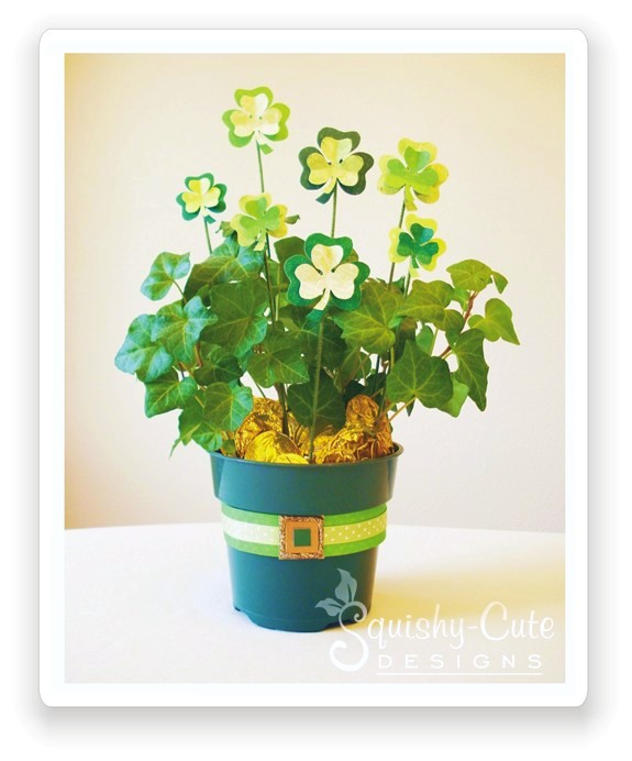 st patricks day centerpiece, paper crafts