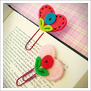 felt heart bookmarks, bookmark pattern, felt heart pattern