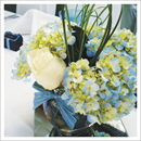 hydrangea bouquet, wedding centerpieces
