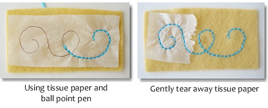 transfer_designs_onto_felt_tissue