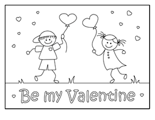 valentine coloring pages, valentine coloring sheets, valentine activities for kids, free printable activities for kids, valentines day coloring pages, stick people coloring pages