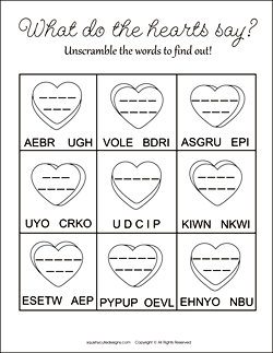 valentines day word scramble, valentine word scramble, word scramble for kids, valentine activities for kids, valentine party games, free printable activities for kids